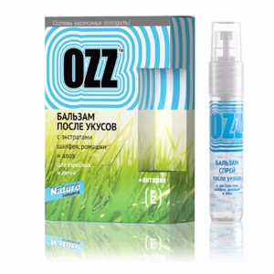 OZZ NATURE izsmidzināms balzāms pēc odu kodumiem, 6ml