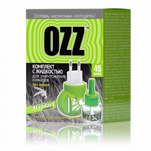 OZZ STANDART pretodu elektriskā ierīce + pretodu šķidrums 30 ml